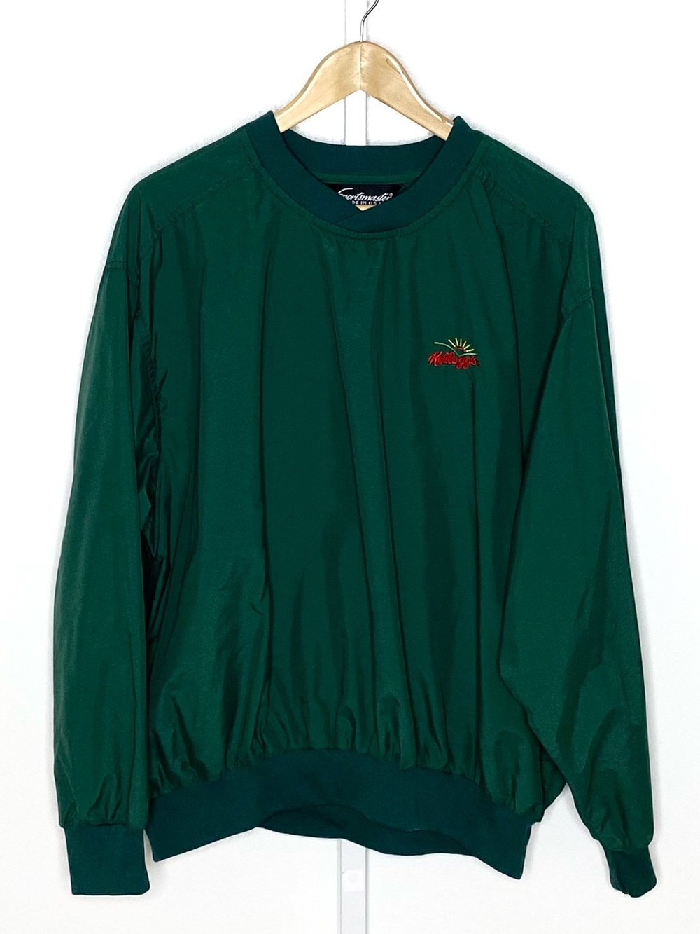 Sportsmaster | 90s VINTAGE Kellogg’s Logo Green Windbreaker Pullover Sz Large
